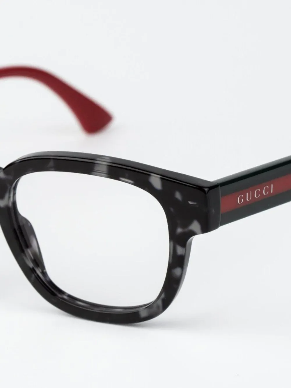 Gucci Men Eyeglasses Grey Havana Square GG1992O 002 NEW AUTHENTIC
